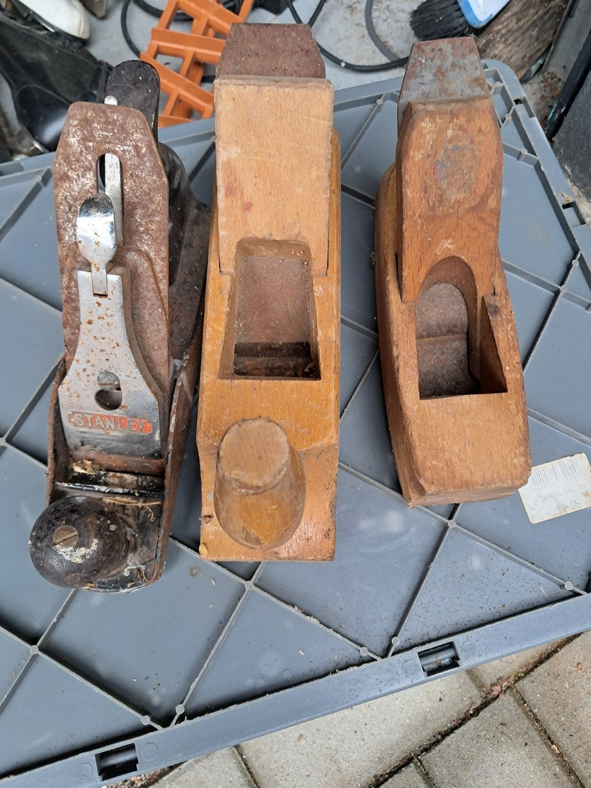 Oude schaven - Stanley en houten schaven, Doe-het-zelf en Verbouw, Ophalen of Verzenden, Gebruikt, Overige typen, Stanley