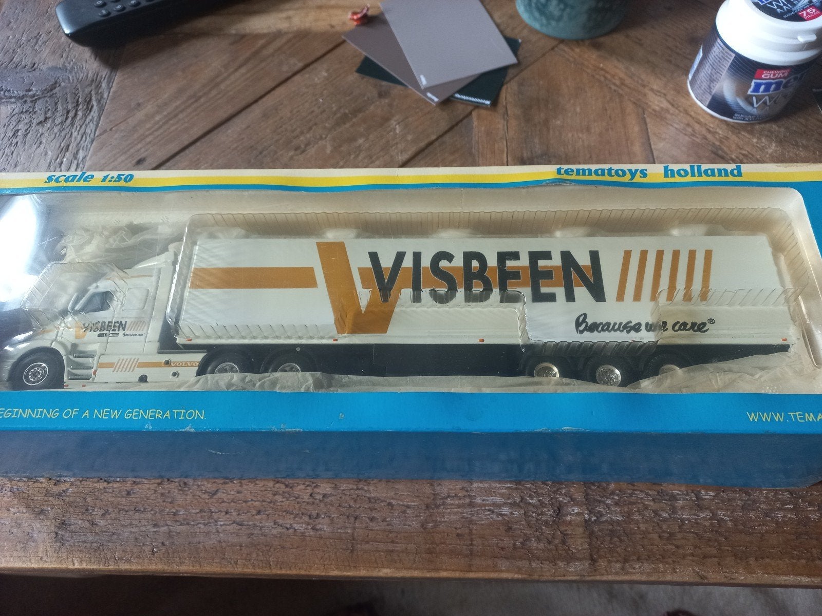Tematoys Holland Visbeen Vrachtwagen Schaal 1:50, Ophalen of Verzenden, Nieuw, Bus of Vrachtwagen, Overige merken