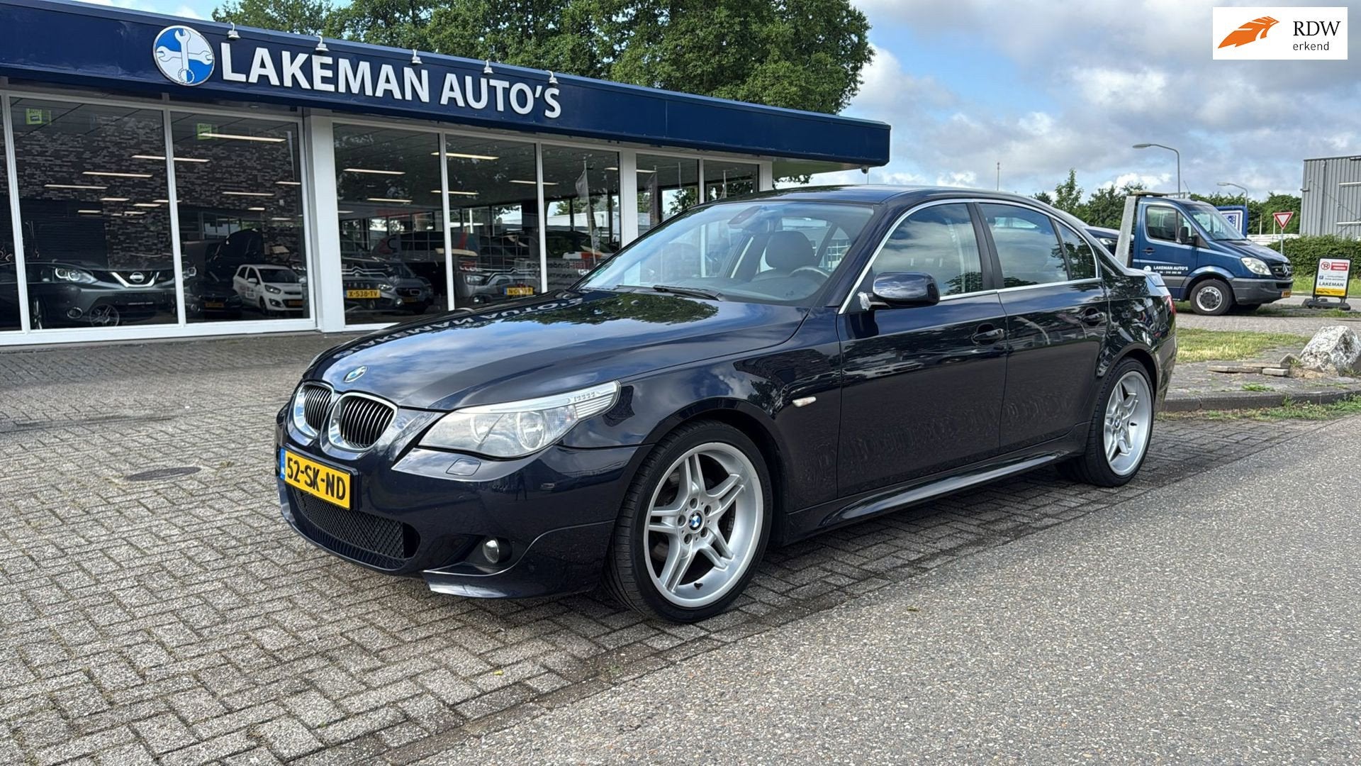 BMW 5-serie 523i Business Line Blueline M Pakket Youngtimer, Achterwielaandrijving, Gebruikt, 2497 cc, Blauw