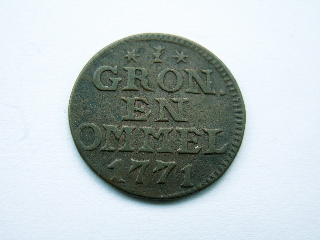 GRONINGEN en OMMELANDEN.  Duit - 1771, Verzenden, Vóór koninkrijk, Overige waardes, Losse munt