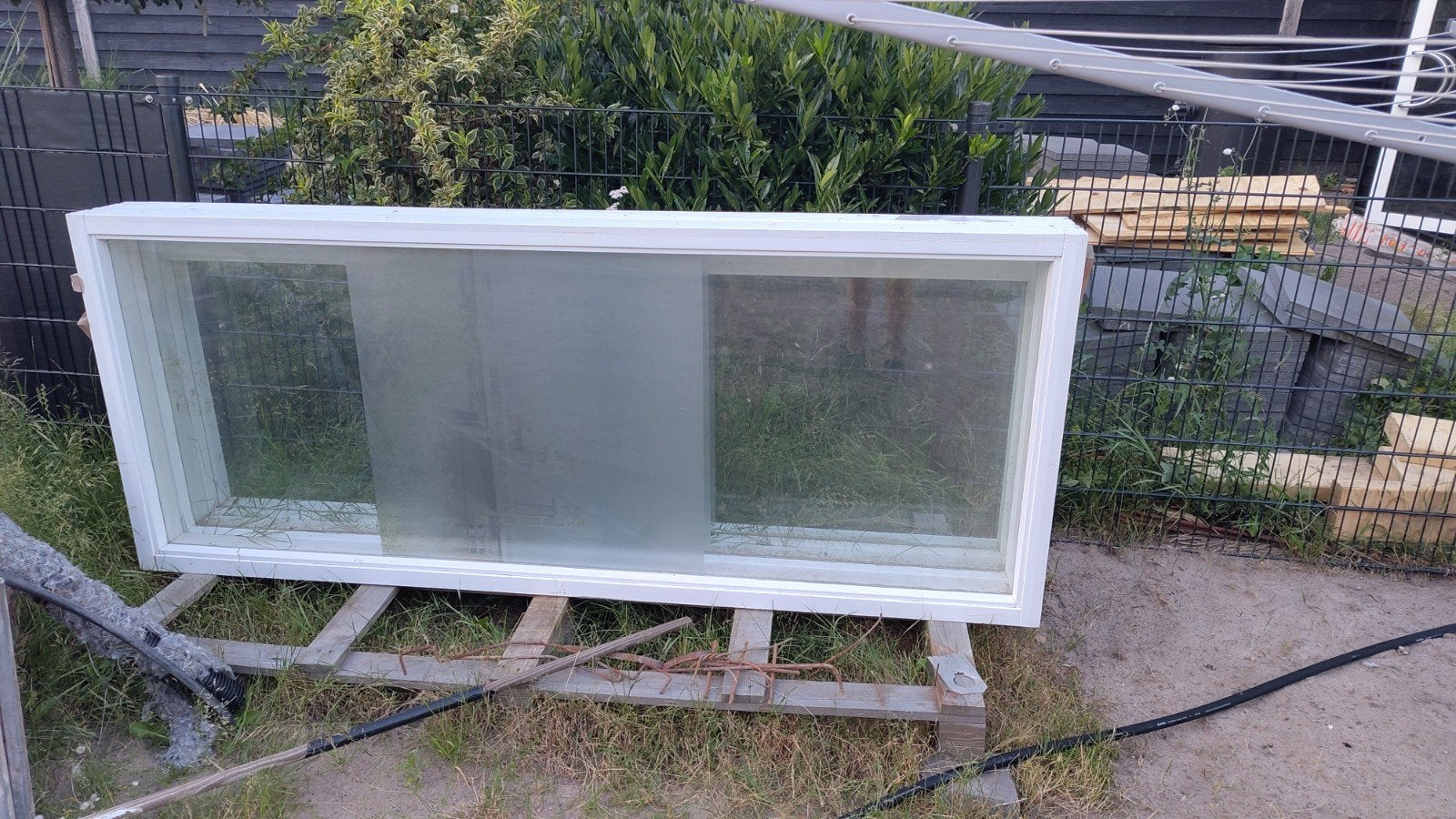 Meranti kozijnen met veiligheidsglas, Ophalen, Hout, 75 tot 150 cm, Raamkozijn