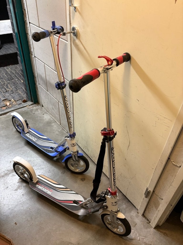 HUDORA BigWheel Air 205 step 14005 rood/wit, Ophalen, Gebruikt, Gewone step