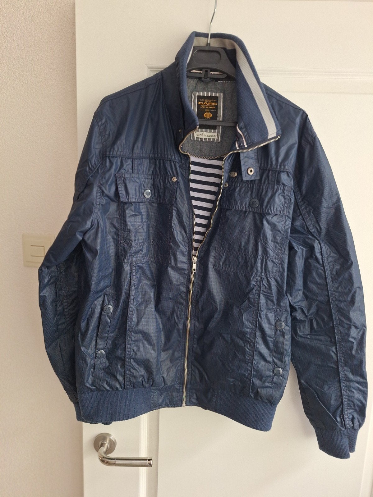 Sportief Heren jack  CARS M, Ophalen of Verzenden, Zo goed als nieuw, Maat 52/54 (L), Blauw