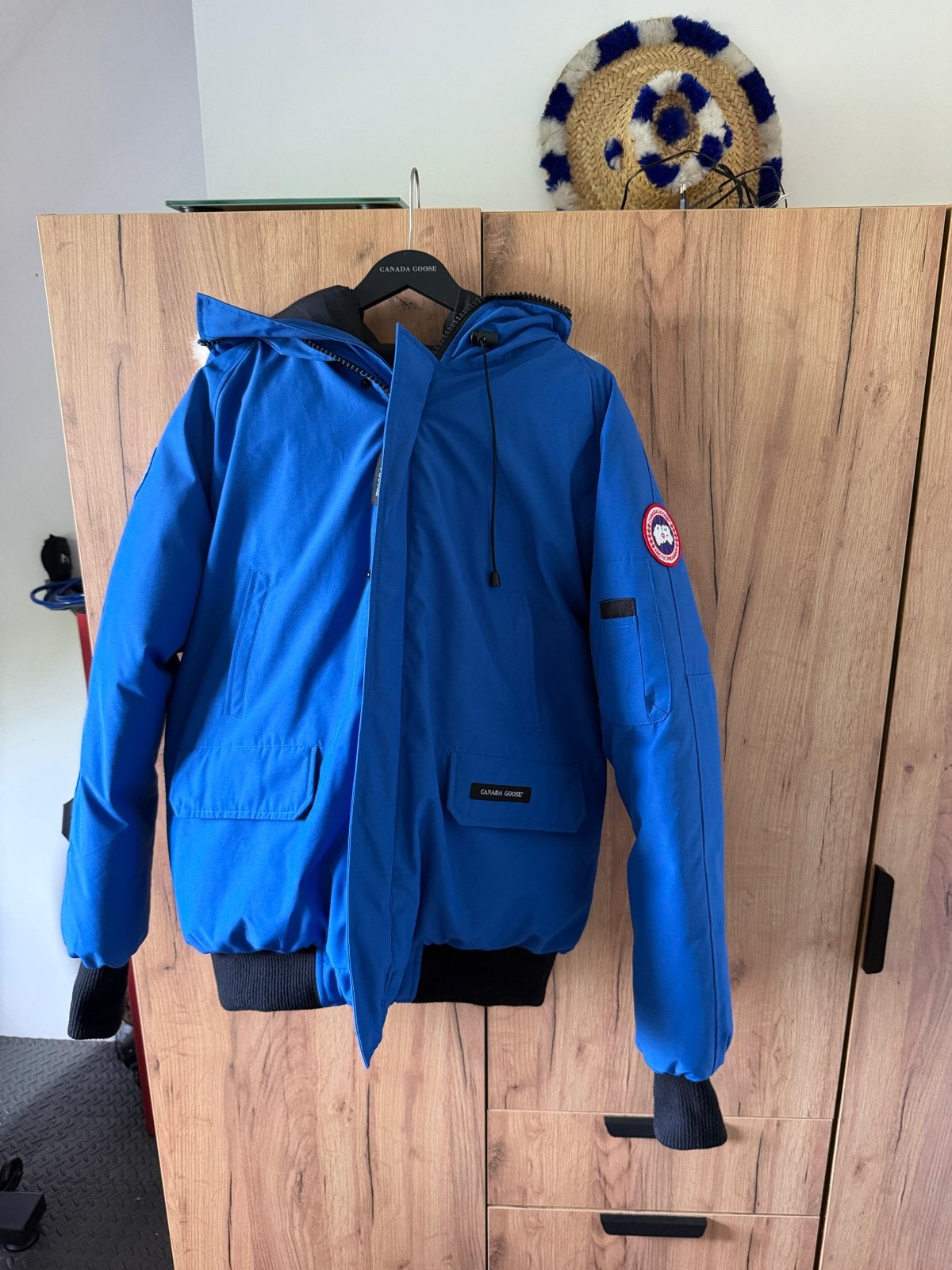 Canada Goose PBI Chilliwack Bomber Jas, Ophalen of Verzenden, Zo goed als nieuw, Maat 56/58 (XL), Blauw