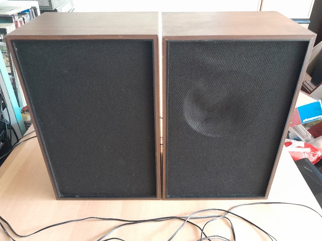 2 Vintage 1970's Philips Tweeweg Luidsprekers SA5417 - izgs, Ophalen, Stereo speakers, Philips, Gebruikt