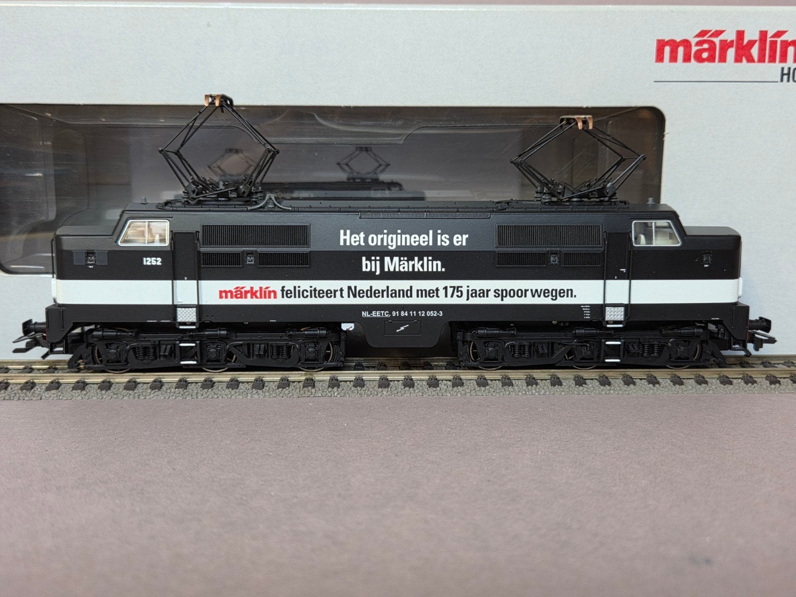 Märklin 37128 NS EETC 1252 ‘175 jaar NL spoorwegen’ I.z.g.st, Ophalen, Wisselstroom, Gebruikt, Locomotief