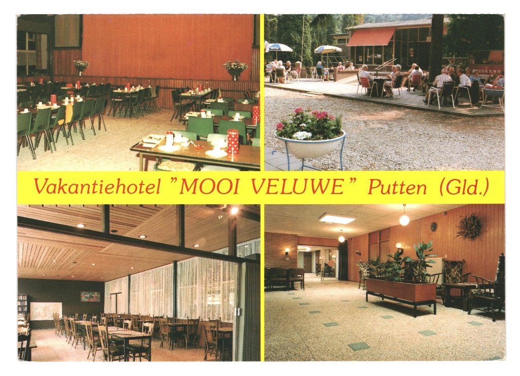 37117 Putten gld 80+ Roodstempel Vakantie hotel Mooi Veluwe, Ophalen of Verzenden, 1980 tot heden, Gelopen, Gelderland