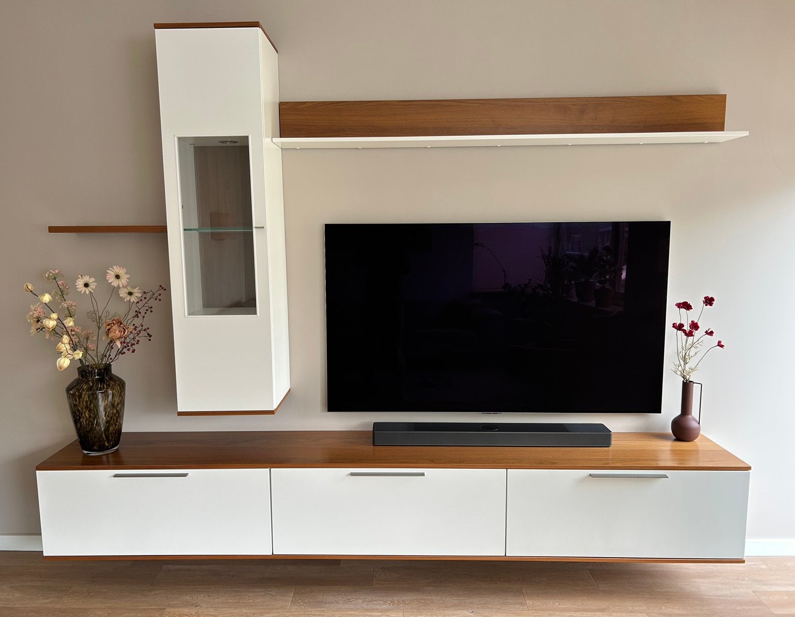 TV meubel wandmeubelset -uitstekende staat., Ophalen, Modern, design en tijdloos, Gebruikt, 200 cm of meer