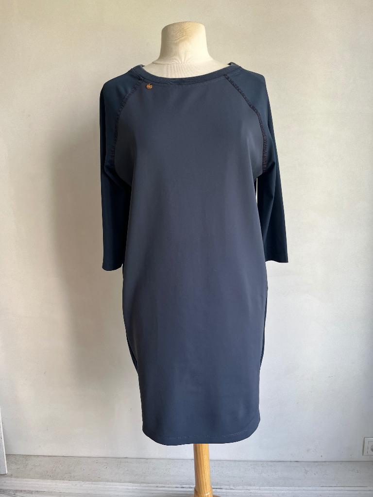 zip73 jurk blauw maat s, Zip73, Zo goed als nieuw, Knielengte, Maat 36 (S)