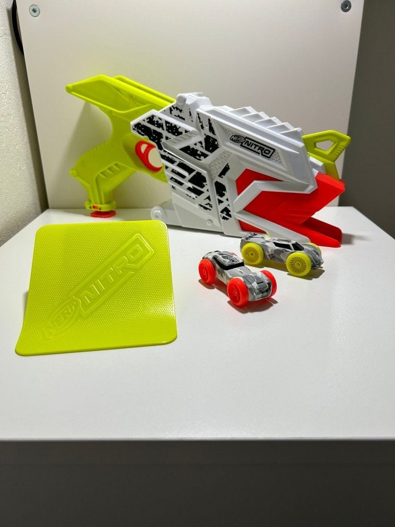 Nerf Nitro Motofury Rapid Rally auto lanceerder - als nieuw!, Ophalen of Verzenden, Zo goed als nieuw