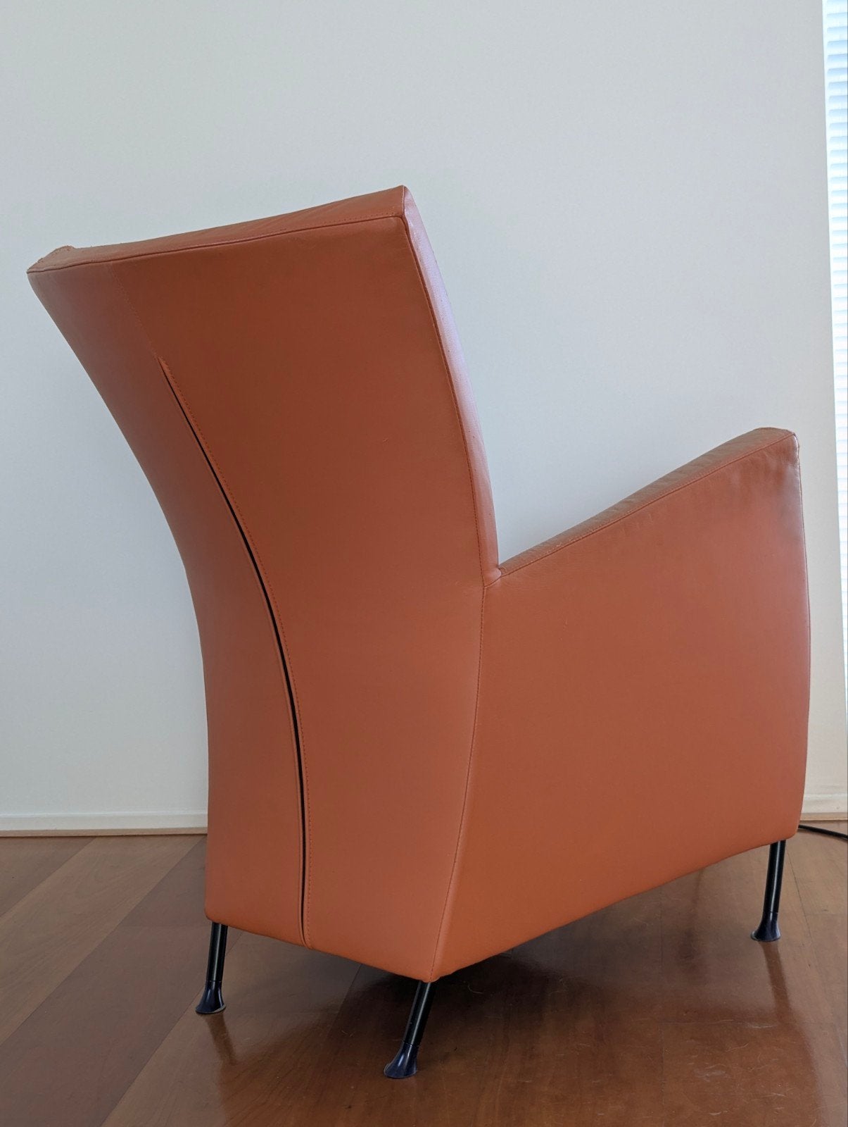 2 Windy fauteuils van Gijs Papavoine voor Montis, Ophalen, Gebruikt, 75 tot 100 cm, Leer