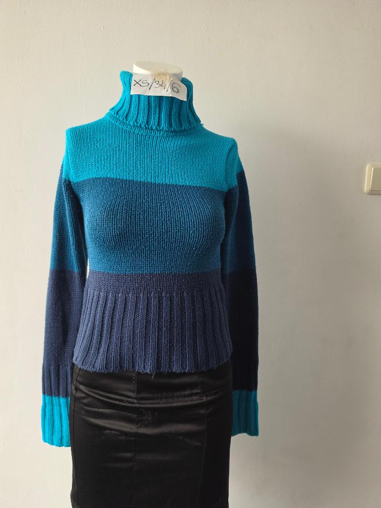 H&M Divided  coltrui maat XS/34, H&M, Blauw, Ophalen of Verzenden, Maat 34 (XS) of kleiner
