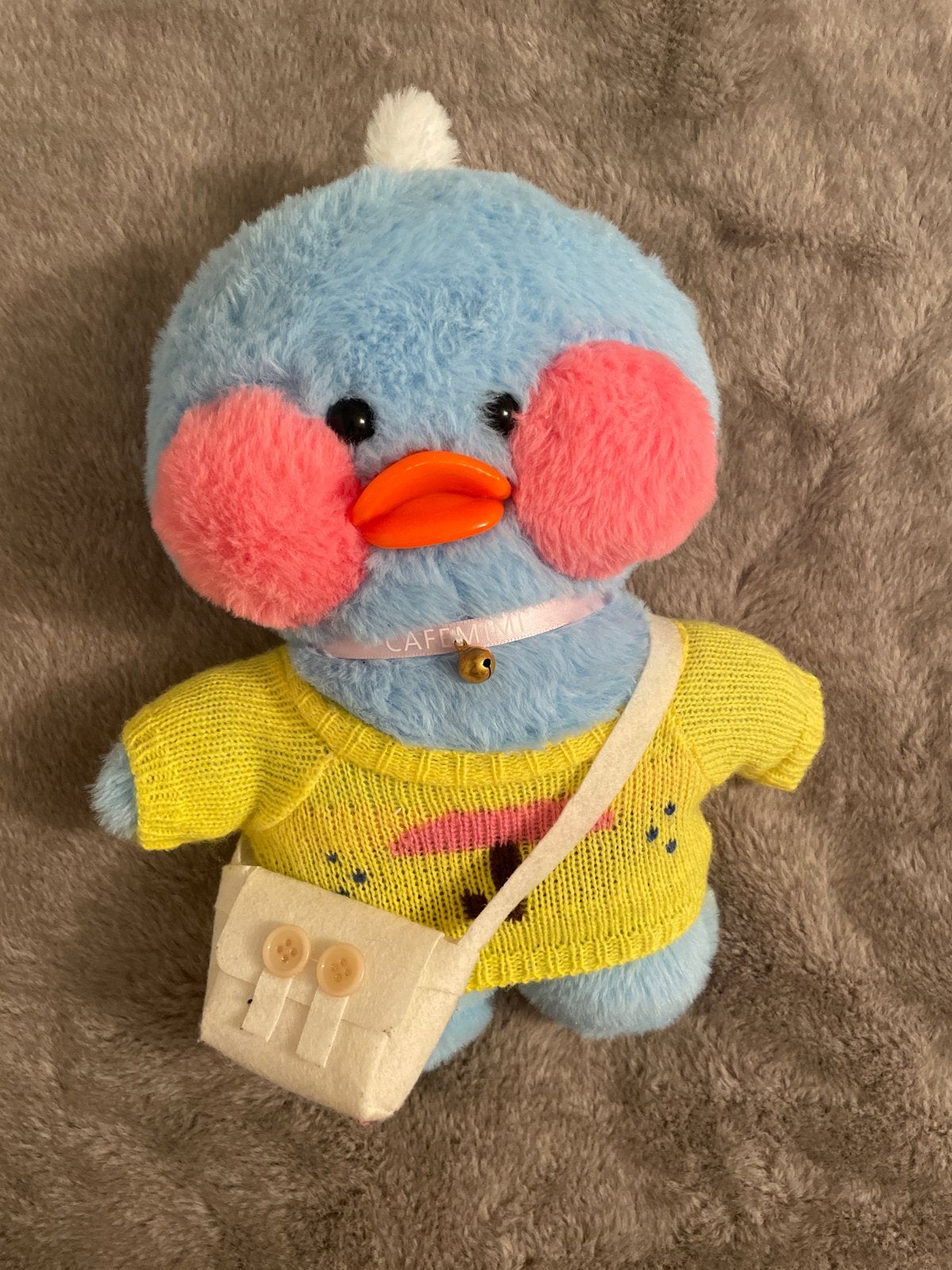 Lalafanfan Eend Knuffel - Blauw met Gele Trui, Kinderen en Baby's, Speelgoed | Knuffels en Pluche, Ophalen, Overige karakters