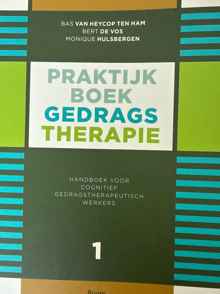 Praktijkboek gedragstherapie, Ophalen, Nieuw