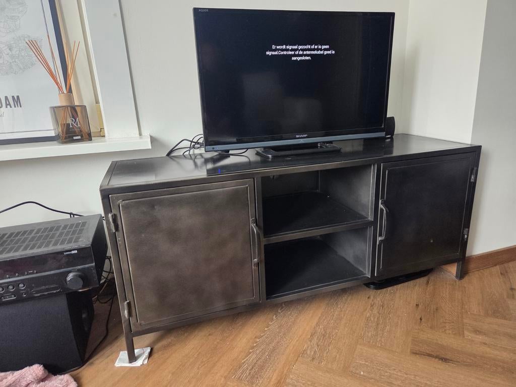 Industrieel tv-meubel Nunda van Profijt Meubel, Ophalen, Gebruikt, 100 tot 150 cm, Minder dan 100 cm