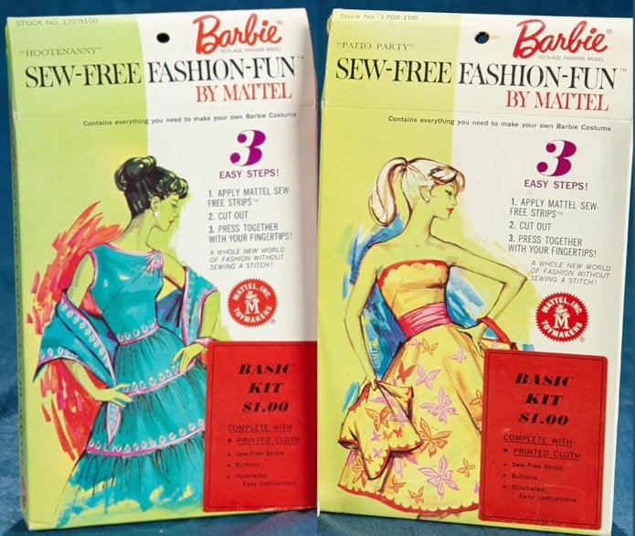 Barbie vintage Sew Free Fashion Fun “Patio Party” #1708, Ophalen of Verzenden, Zo goed als nieuw, Kleertjes