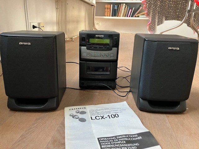 Aiwa LCX-100 Compact Disk Stereo System, Ophalen, Zo goed als nieuw, Cassettedeck, Overige merken