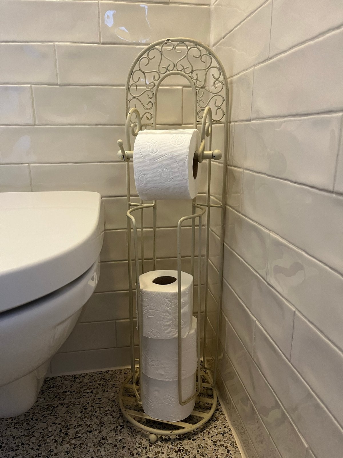 Decoratieve Toiletrolhouder, Ophalen, Gebruikt