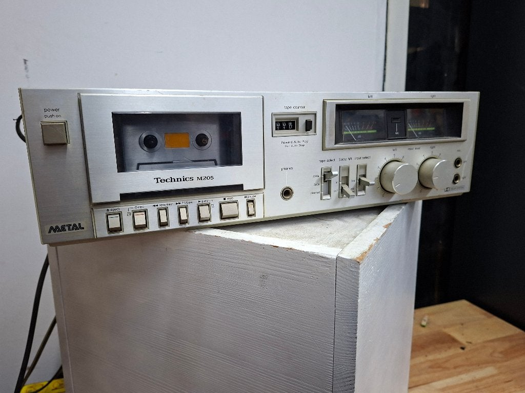 enkele cassettedeck merk technics rs-m205, Ophalen of Verzenden, Enkel, Overige merken, Auto-reverse