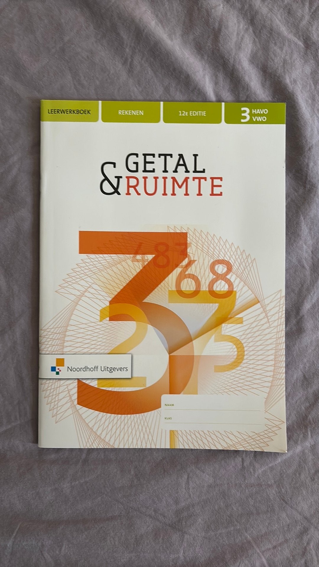 Getal & Ruimte 12e ed havo/vwo 3 Rekenkatern, Boeken, Ophalen of Verzenden, Nieuw, HAVO, Nederlands