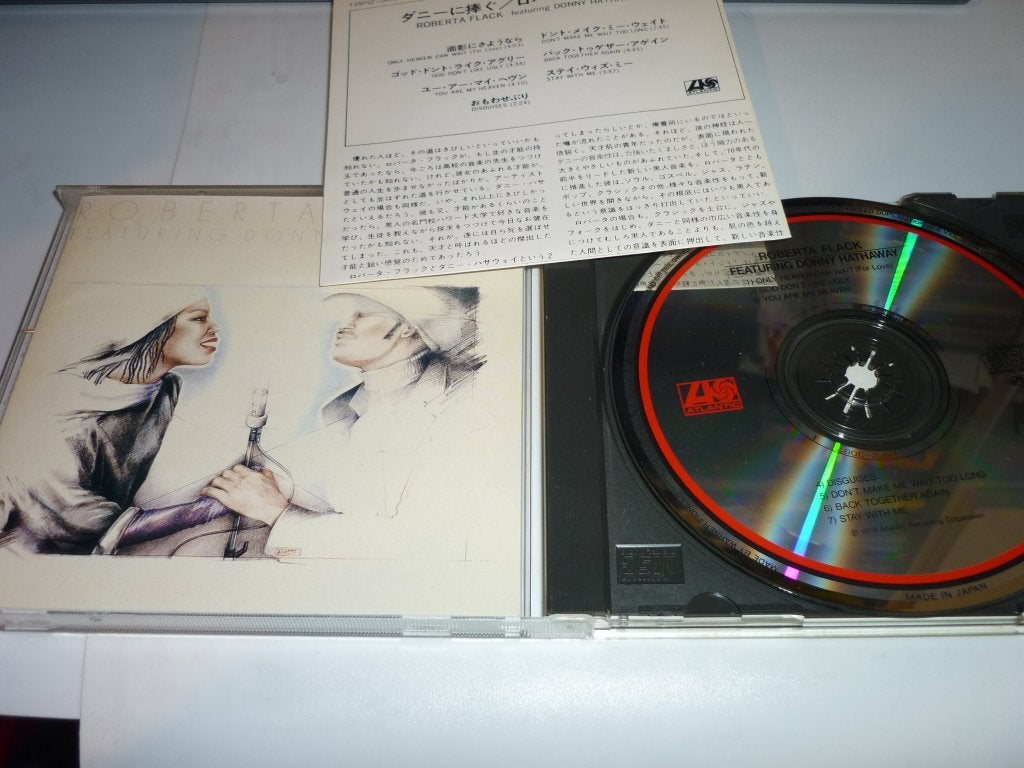 Roberta Flack Featuring Donny Hathaway CD (Japan), Ophalen of Verzenden, Zo goed als nieuw, Album, Inclusief boekje
