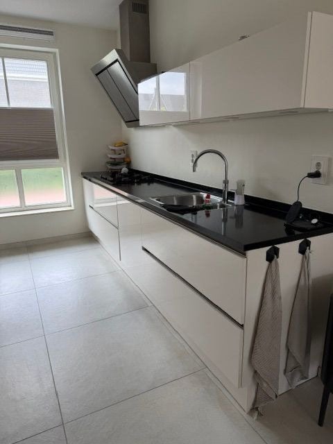 ✨DUBBELWANDIGE HOOGGLANS LUXE KEUKEN ✨, Ophalen, Wit, Graniet of Steen, Dubbelwandige keuken