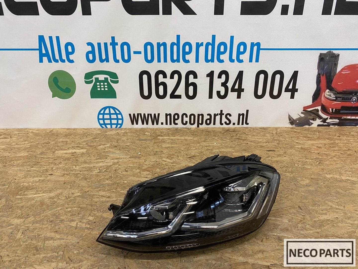 VW GOLF 7 FACELIFT VOL LED KOPLAMP LINKS 5G1941081 ORIGINEEL, Gebruikt, -, Volkswagen, -