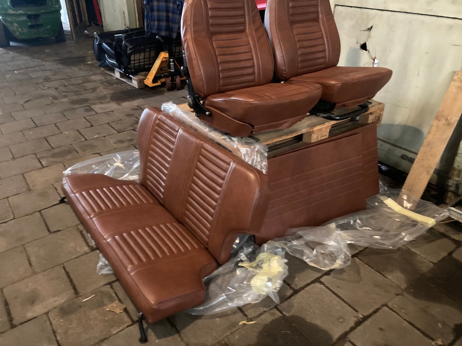 hagelnieuw bruin lederen interieur voor Volvo Duett, Auto-onderdelen, Ophalen, Nieuw, Volvo