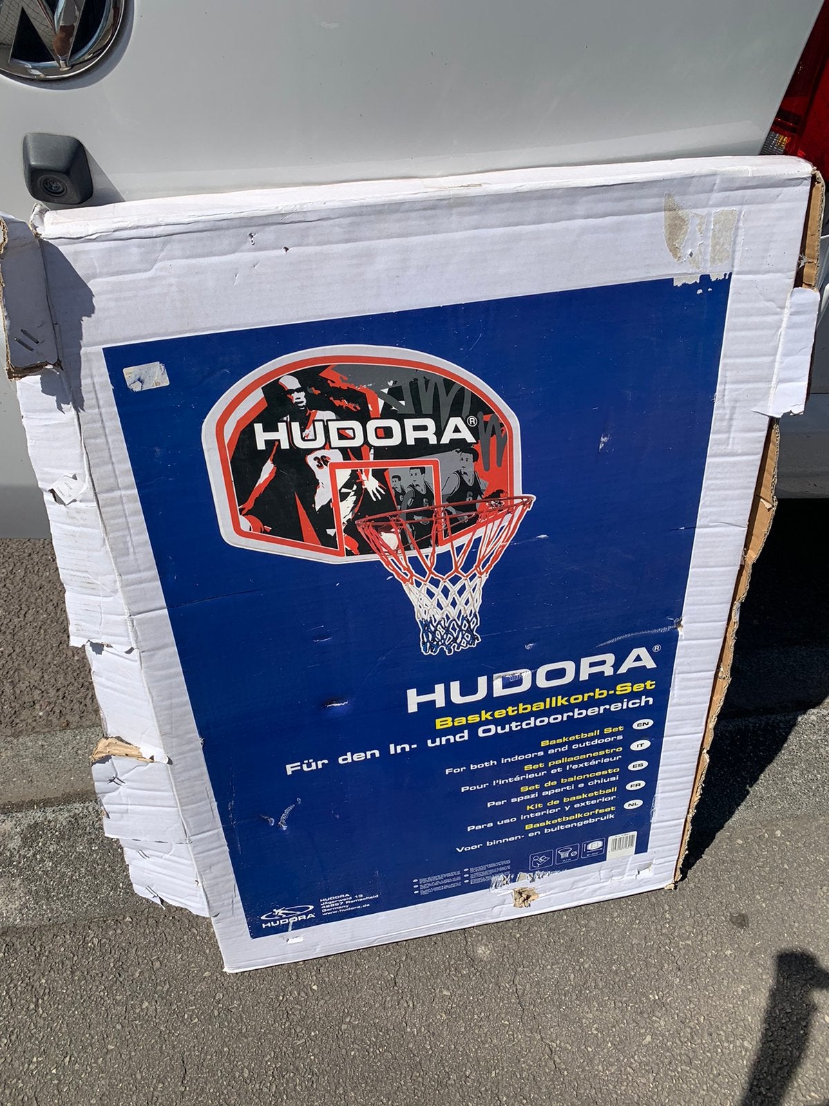 Hudora basket, Ophalen, Zo goed als nieuw, Ring, Bord of Paal