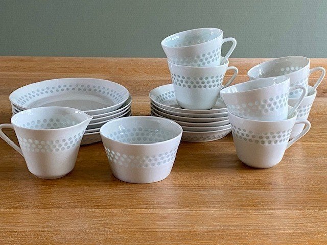 Vintage Arabia Helmi (riisi) koffieservies, Ophalen