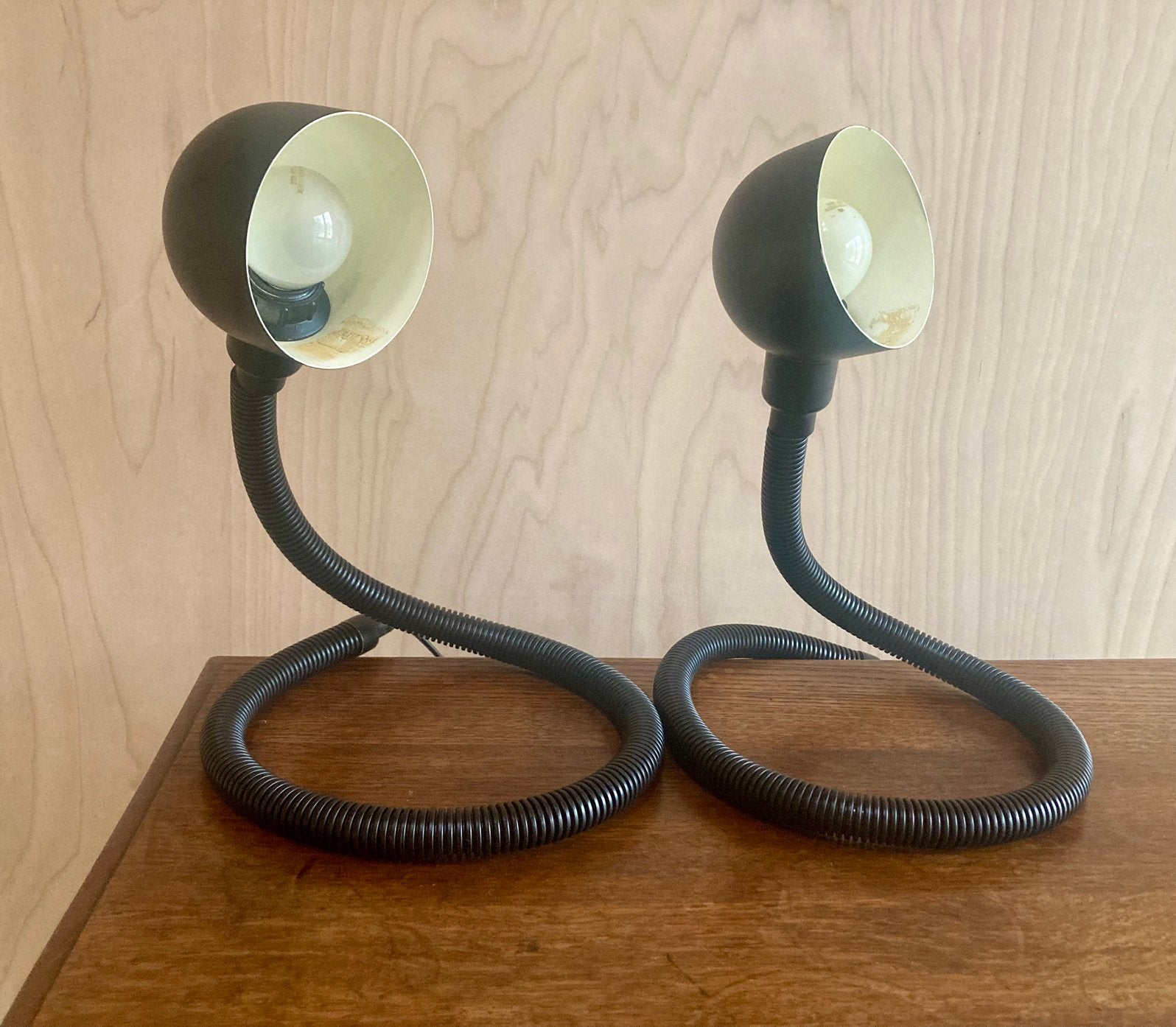 Set vintage Cobra/Snake tafellampen, Ophalen of Verzenden