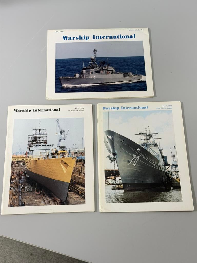 Warship International 1991 Marine Oorlog schip Tijdschriften, Verzamelen, Ophalen of Verzenden, H, H, Boek of Tijdschrift