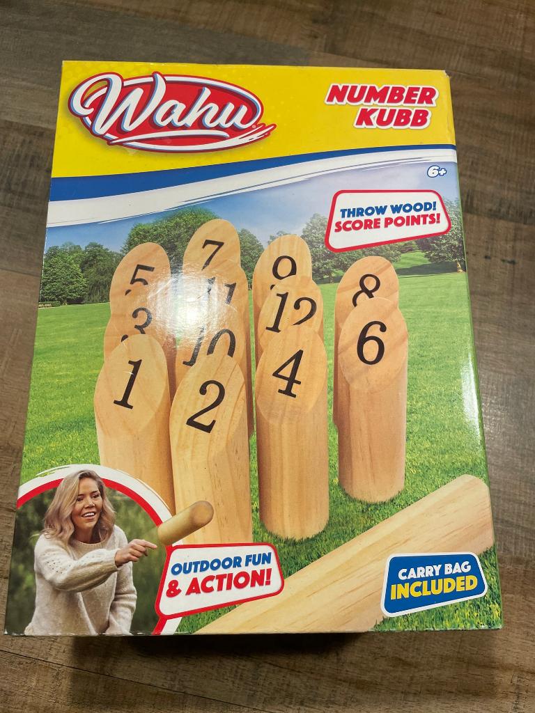 Wahu - Number Kubb (werpspel), Ophalen of Verzenden, Nieuw