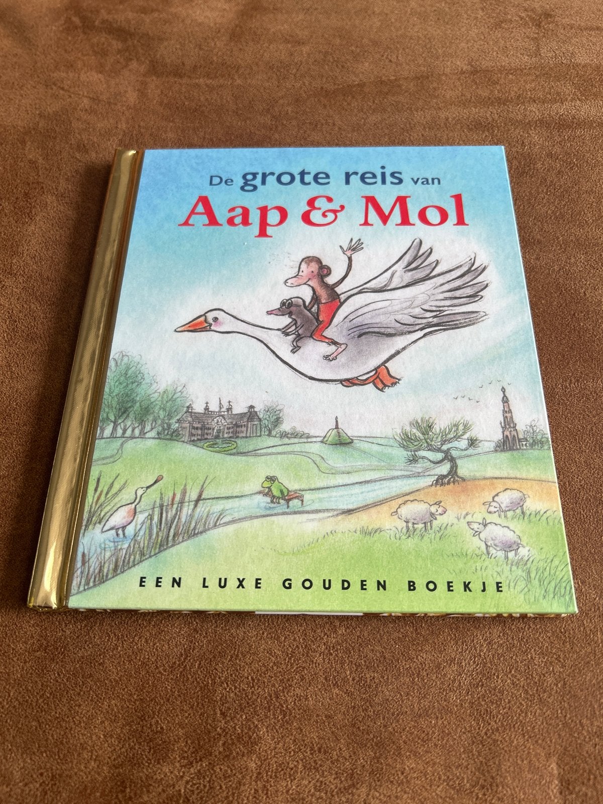 De Grote Reis van Aap & Mol - Luxe Gouden Boekje, Ophalen, Fictie algemeen, Jongen of Meisje, Gouden boekje