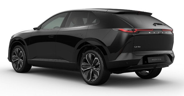 Mazda CX-6e Takumi Plus 78 kWh NAVI | APPLE CARPLAY / ANDROI, Auto's, Automaat, Dealer onderhouden, Achterwielaandrijving, Leder