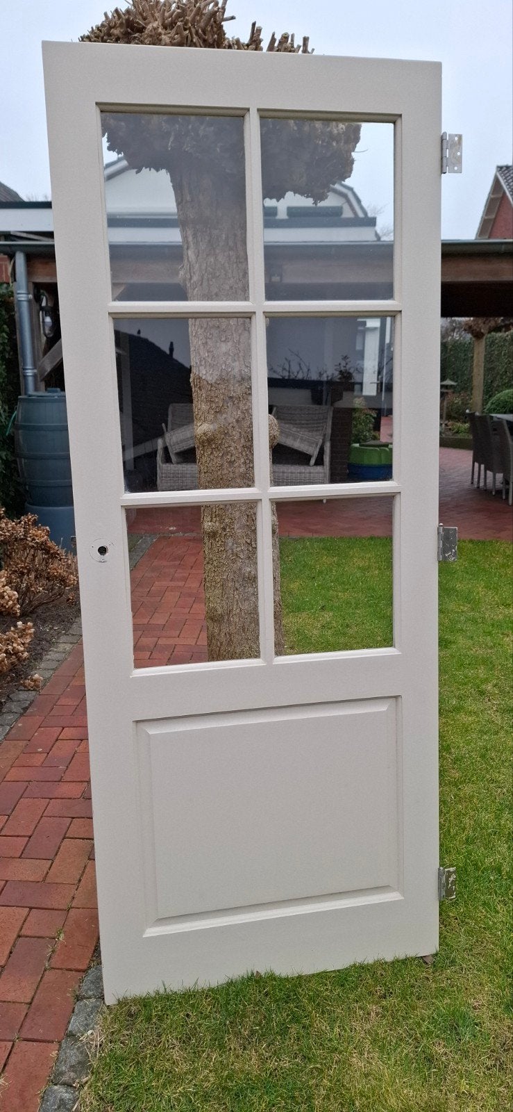Binnendeur met glas, Doe-het-zelf en Verbouw, Deuren en Horren, Ophalen, Binnendeur, 200 tot 215 cm, Glas