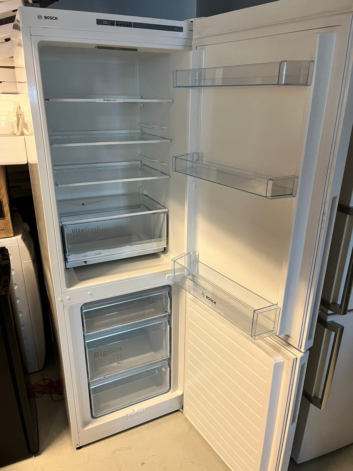 Bosch combi koelkast, Witgoed en Apparatuur, Ophalen, Zo goed als nieuw, Minder dan 60 cm, 160 cm of meer