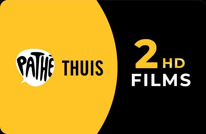 2 Pathé Thuis vouchers / kadocode (4 films), Tickets en Kaartjes, Drie personen of meer, Niet van toepassing, Vrijkaartje alle films