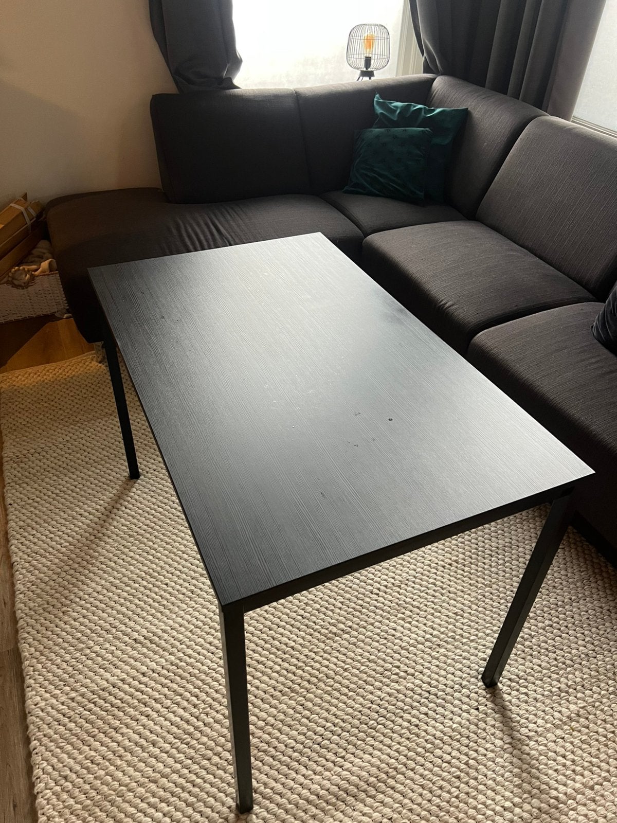 IKEA TÄRENDÖ eettafel – zwart, Ophalen, Gebruikt, 100 tot 150 cm, 50 tot 100 cm