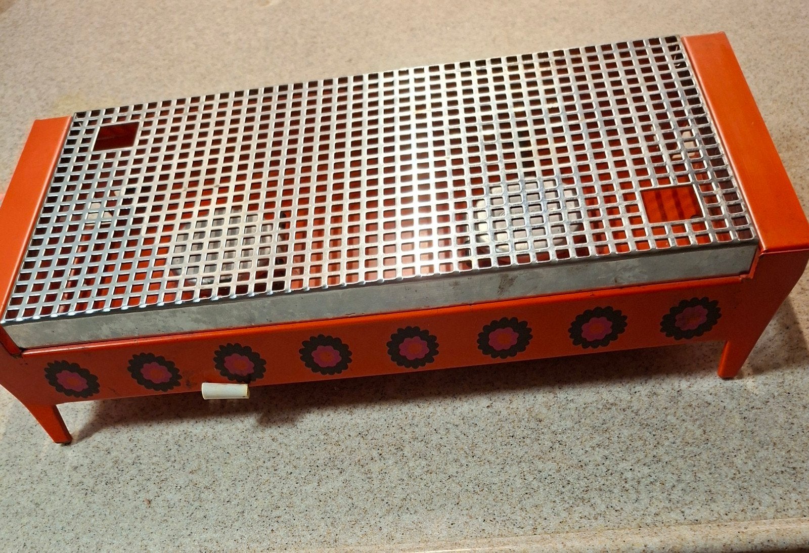 Te koop een vintage jaren 70 rechaud, Ophalen of Verzenden, Metaal, Brabantia, Oranje
