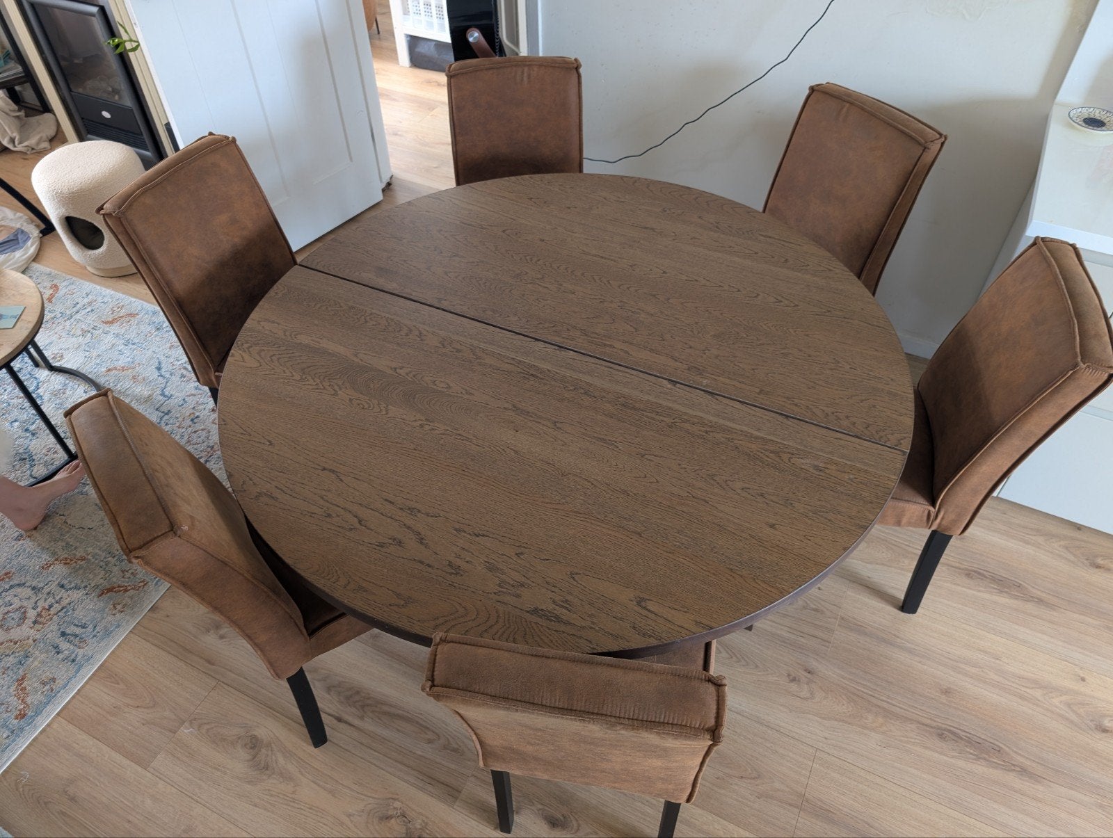 IKEA MÖRBYLÅNGA eettafel - 4 tot 6 personen, Gebruikt, Modern, Scandinavisch, Ophalen of Verzenden, Vijf personen of meer