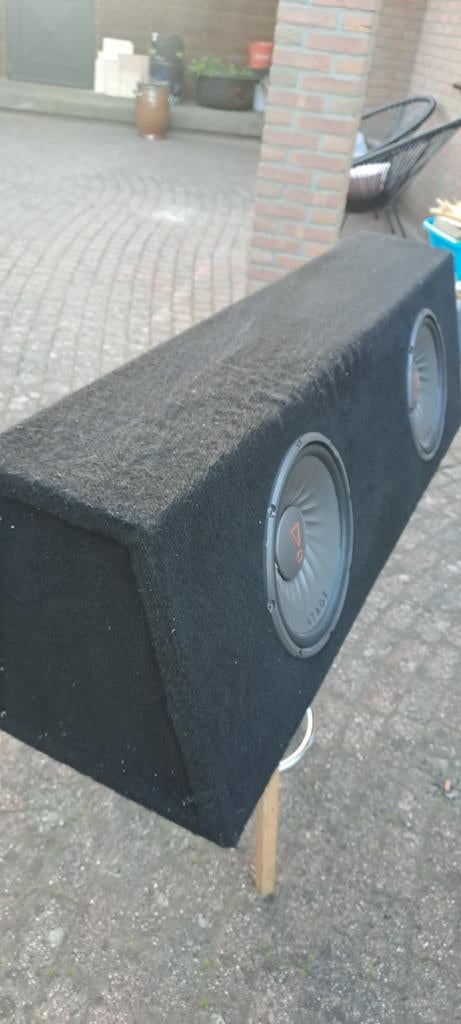 2x subwoofer 10 inch bas basbox boemboembox, Ophalen of Verzenden