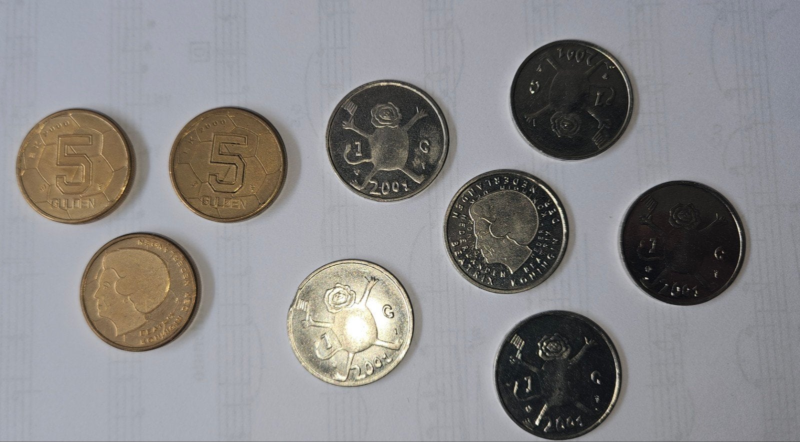 Diverse Nederlandse munten: Guldens en 1 cent munten, Postzegels en Munten, Munten | Nederland, Ophalen of Verzenden, Koningin Beatrix