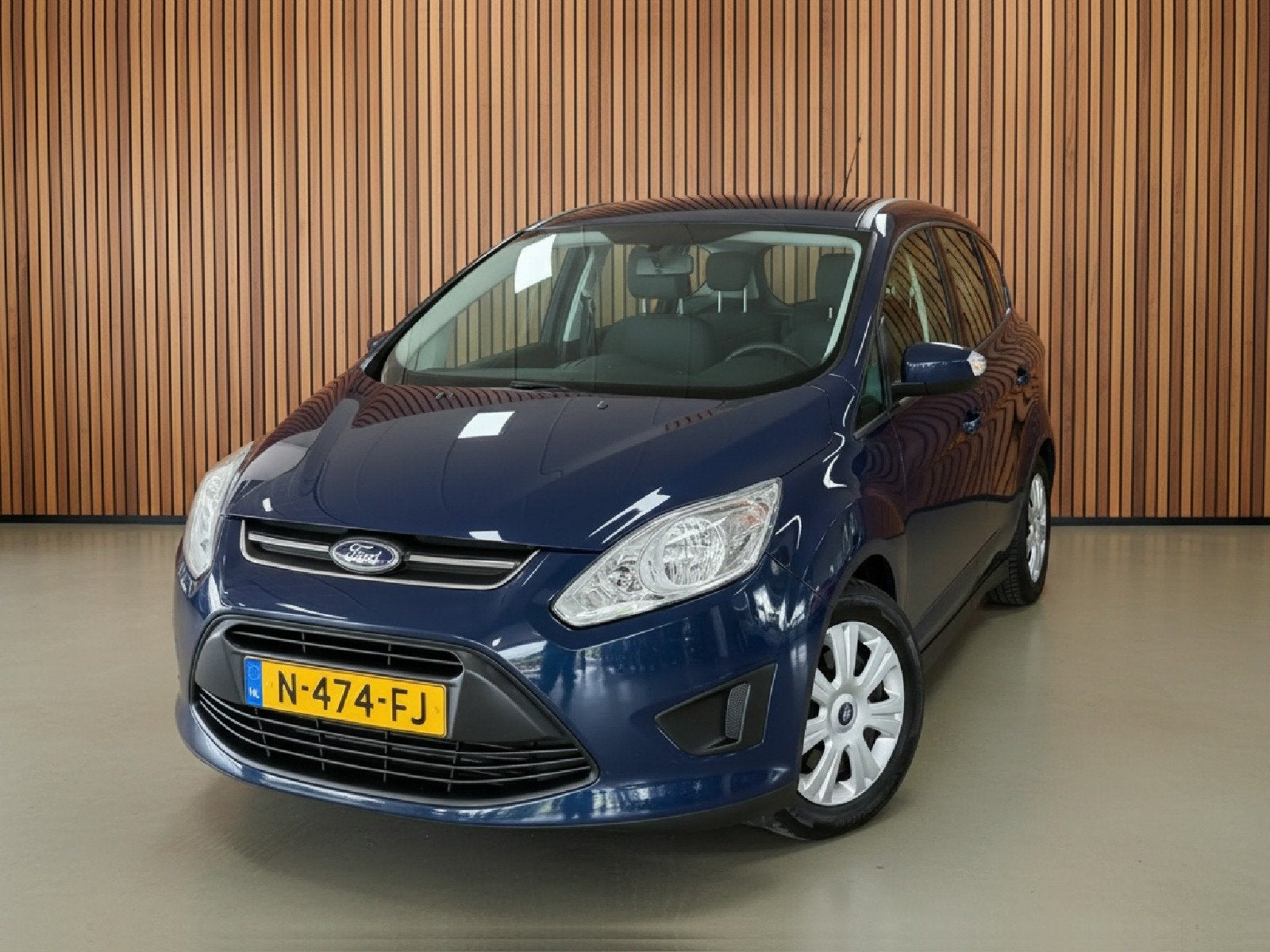 Ford Grand C-Max 1.0 Ambiente | Trekhaak | Airco. (bj 2014), Auto's, Voorwielaandrijving, Gebruikt, Blauw, Handgeschakeld
