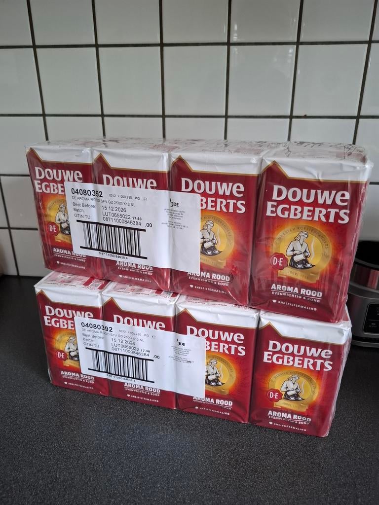 24 nieuwe pakket DE Douwe Egberts koffie, Diversen, Levensmiddelen, Ophalen of Verzenden