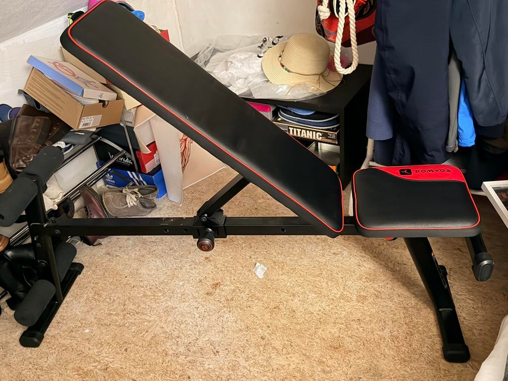 GymSet with Bench, Ophalen, Zo goed als nieuw, Fitnessbank