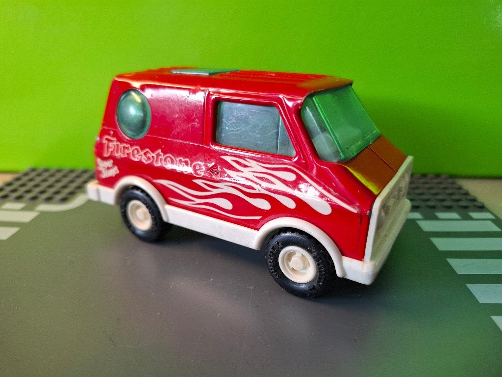Buddy L - Firestone Van [rood] 1/32, Hobby en Vrije tijd, Modelauto's | Overige schalen, Ophalen of Verzenden, Gebruikt, Auto
