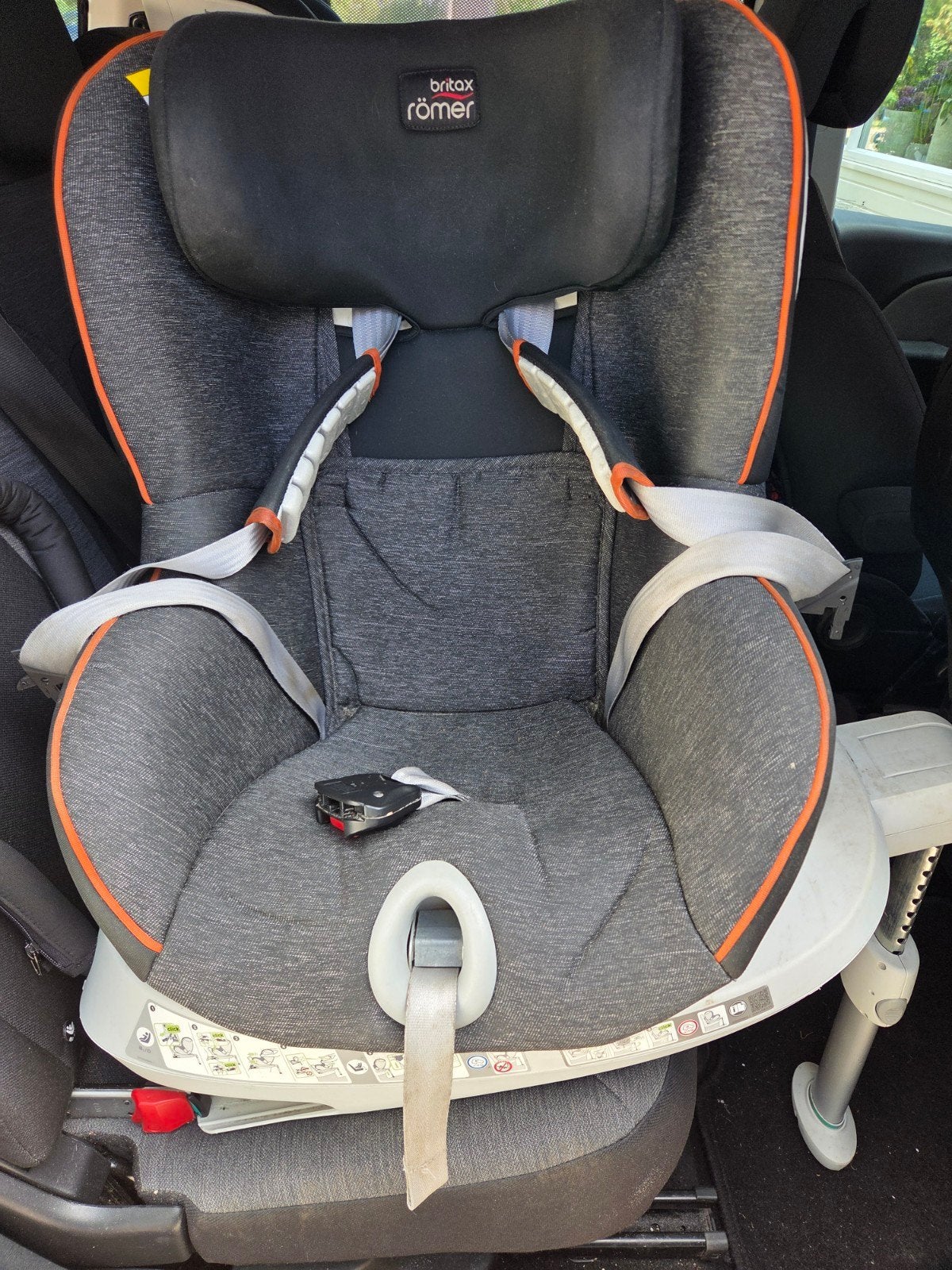 Britax Römer Dualfix black marble, Romer, 0 t/m 18 kg, Ophalen of Verzenden, Zo goed als nieuw