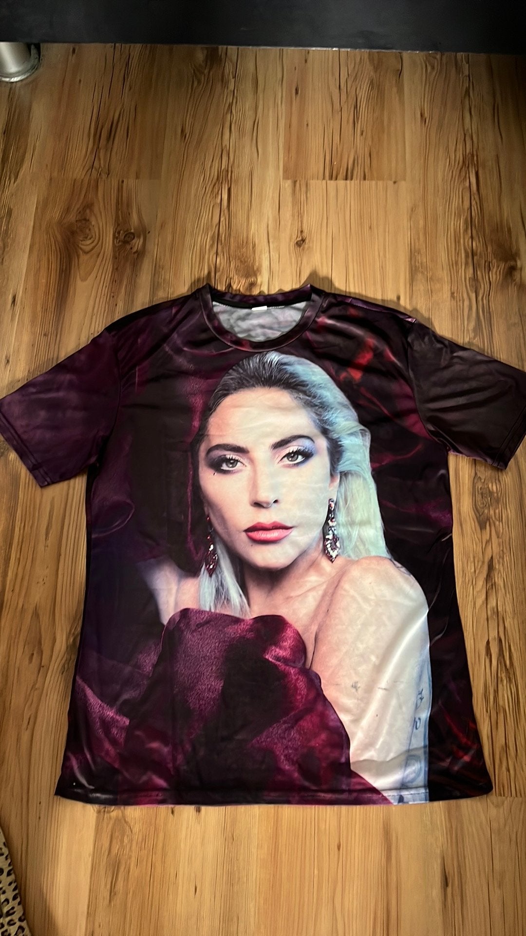 Lady gaga shirt, Ophalen of Verzenden, Zo goed als nieuw, Maat 46/48 (XL) of groter, Korte mouw