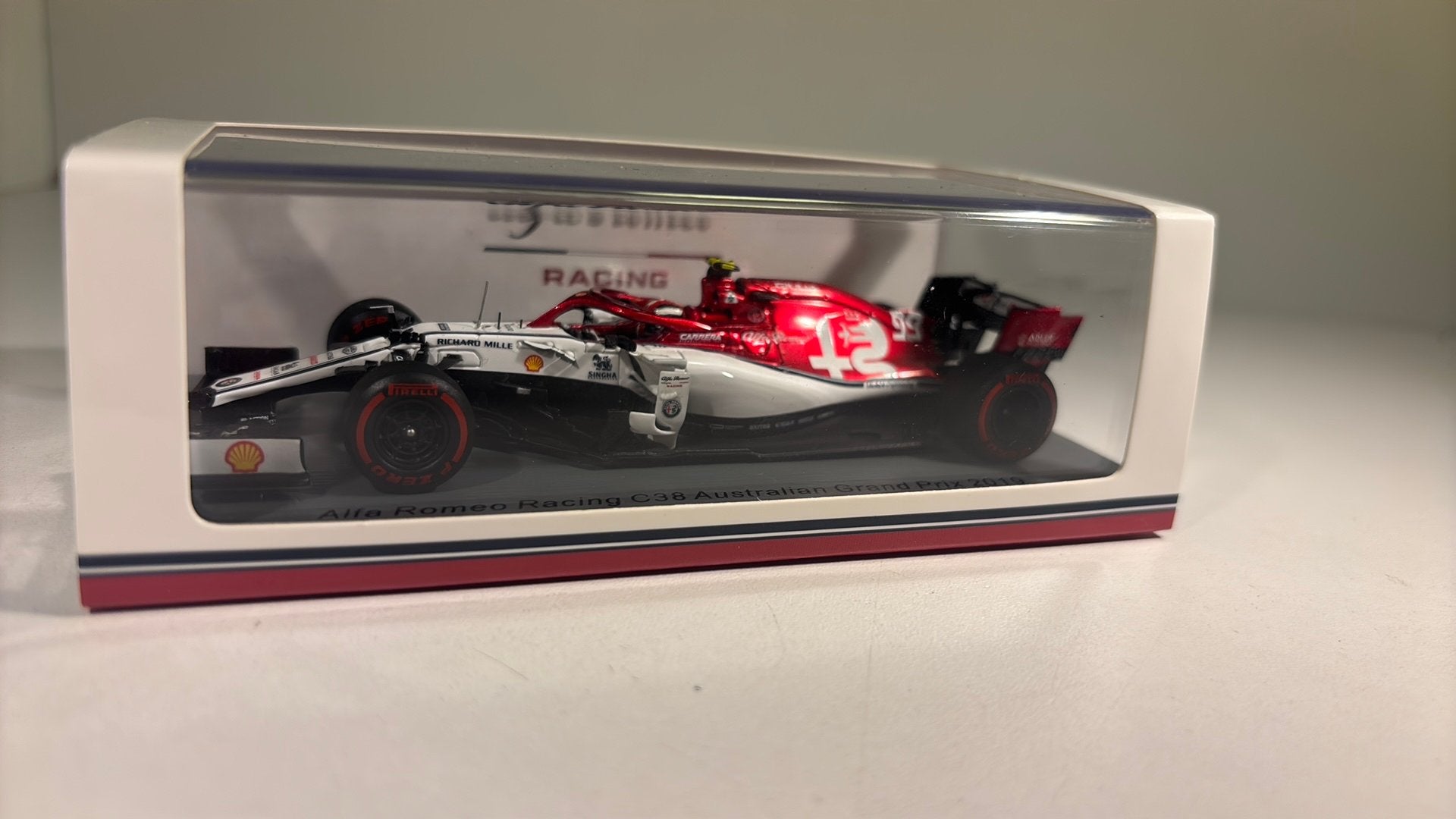 Alfa romeo c38 Australia A. Giovinazzi 2019 spark 1.43, Overige merken, Auto, Ophalen of Verzenden, A